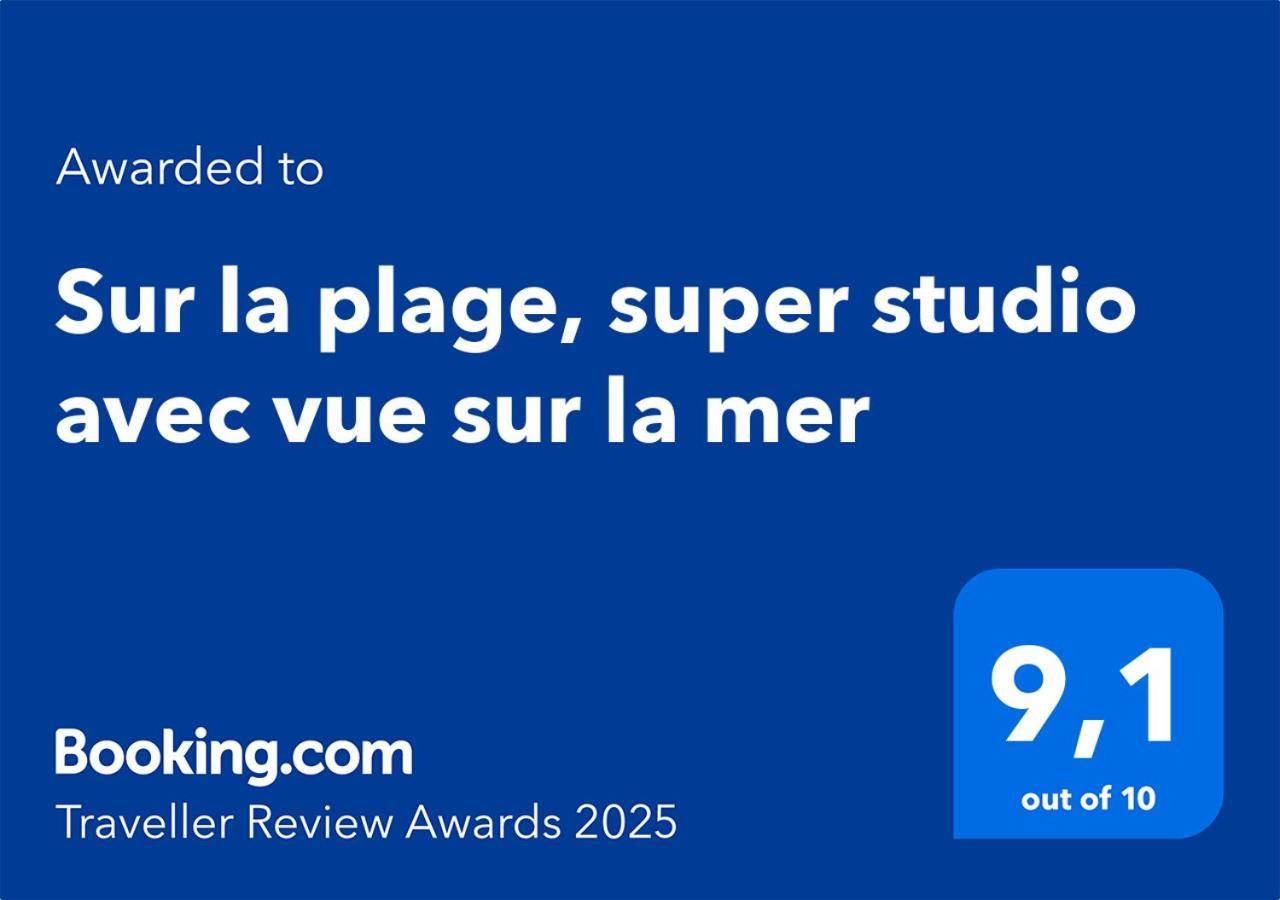 Sur La Plage, Super Studio Avec Vue Sur La Mer Plage dʼArgelès Kültér fotó